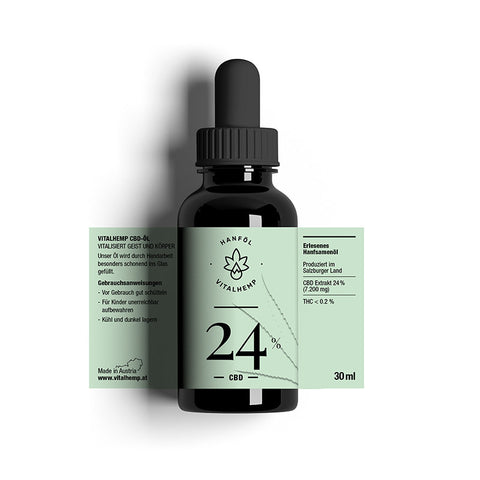 CBD-Öl 24% in Bio-Hanföl - vitalhemp.de