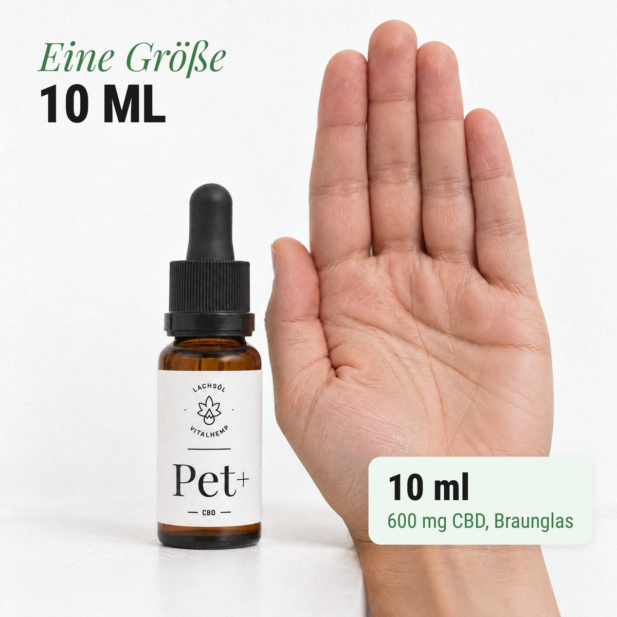 CBD Pet+ für Hunde & Katzen: Eine Größe 10 ml