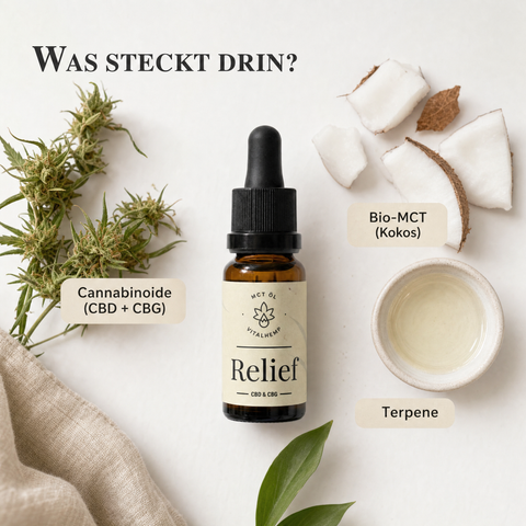 VITALHemp Relief – Was steckt drin (CBD + CBG)