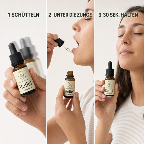 VITALHemp Relief – Anwendung in 3 Schritten