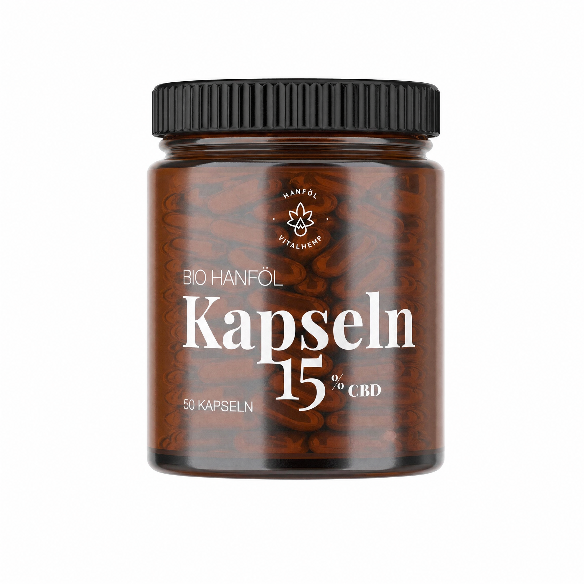 VITALHemp CBD Kapseln 15% Bio-Hanfoel - Hero Packshot