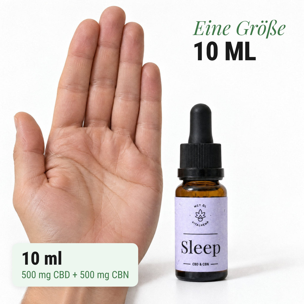 Sleep-Öl 10 % CBD + CBN: Eine Größe 10 ml