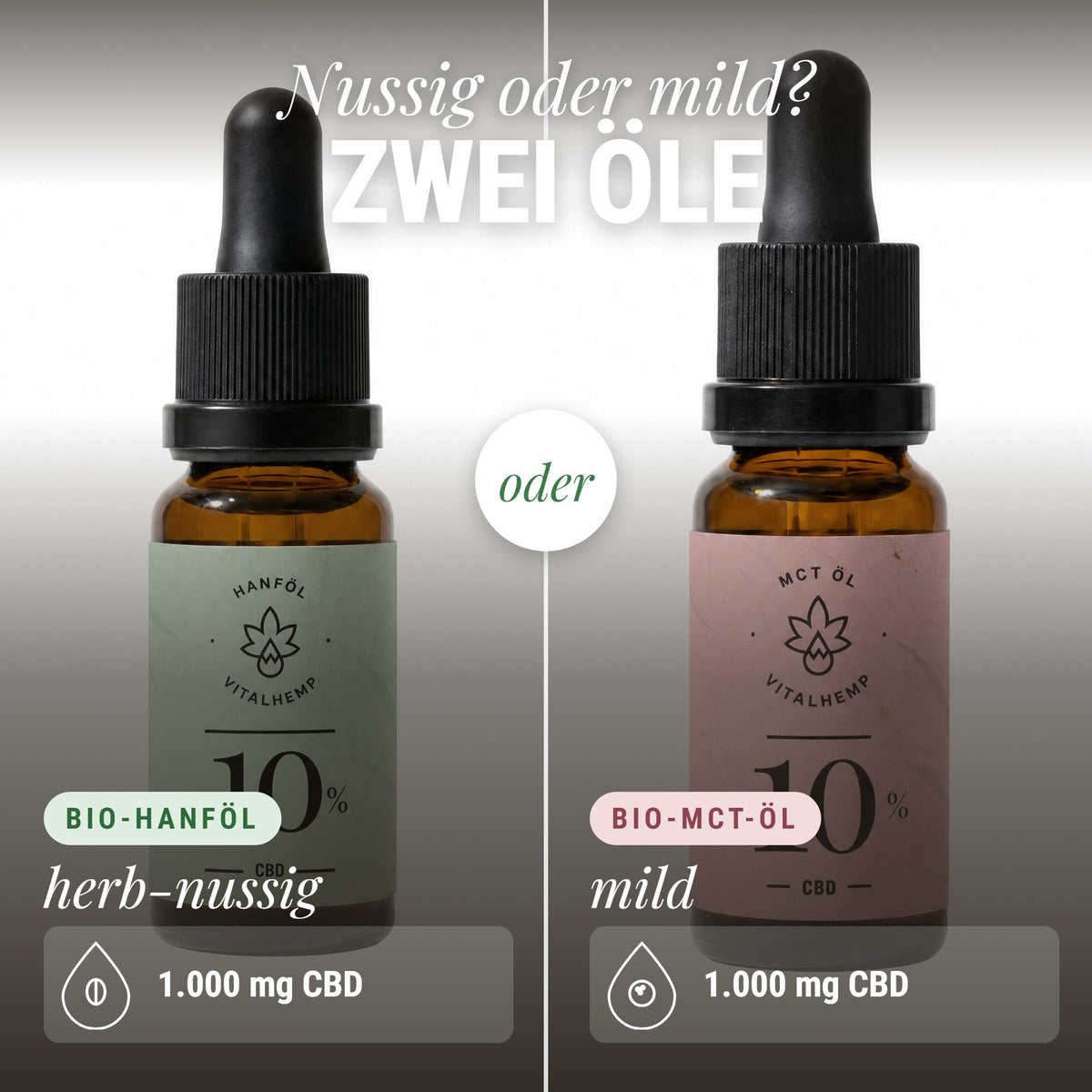 Trägeröl-Probe: Nussig oder mild? Zwei Öle