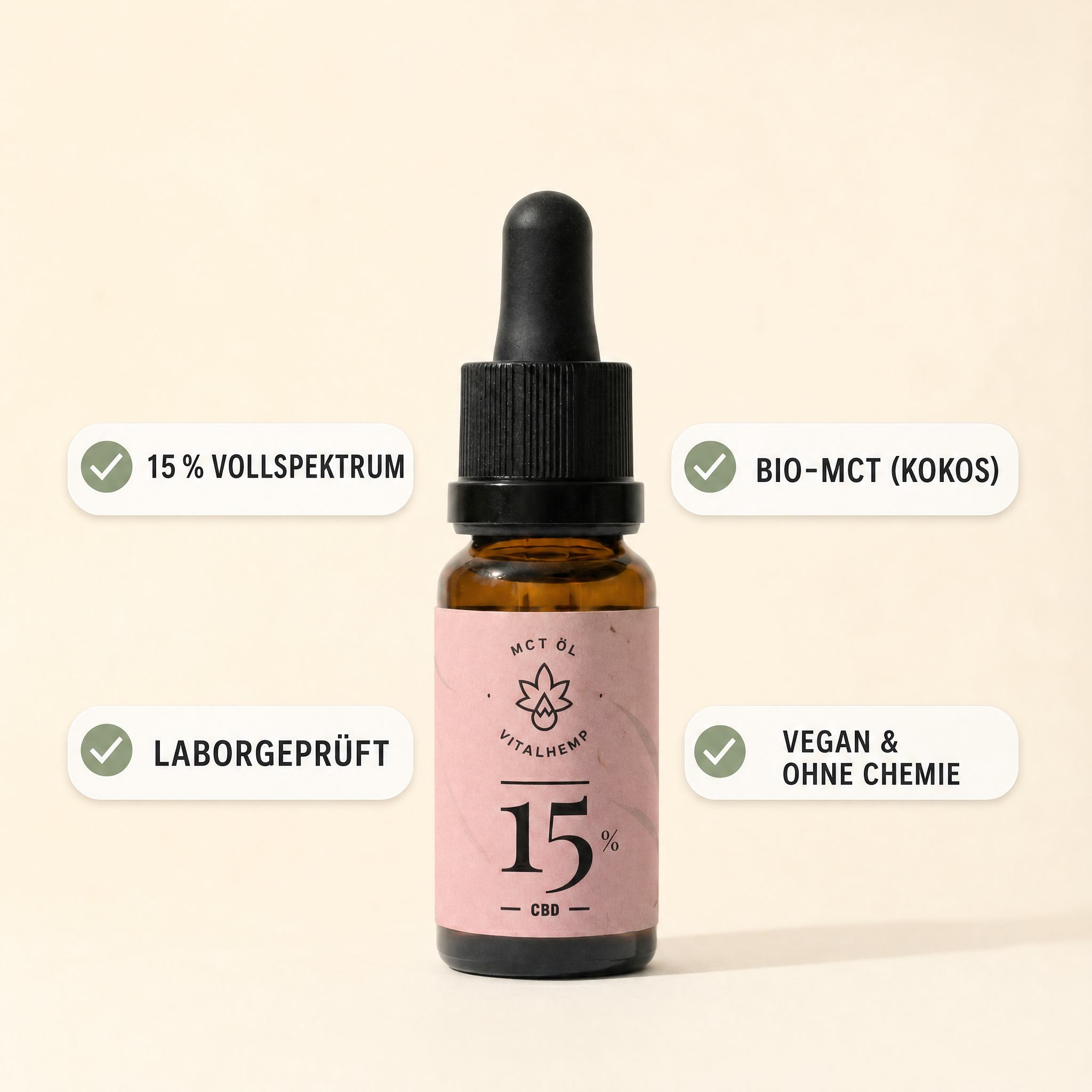 VITALHemp Active 15% MCT – Benefits auf einen Blick