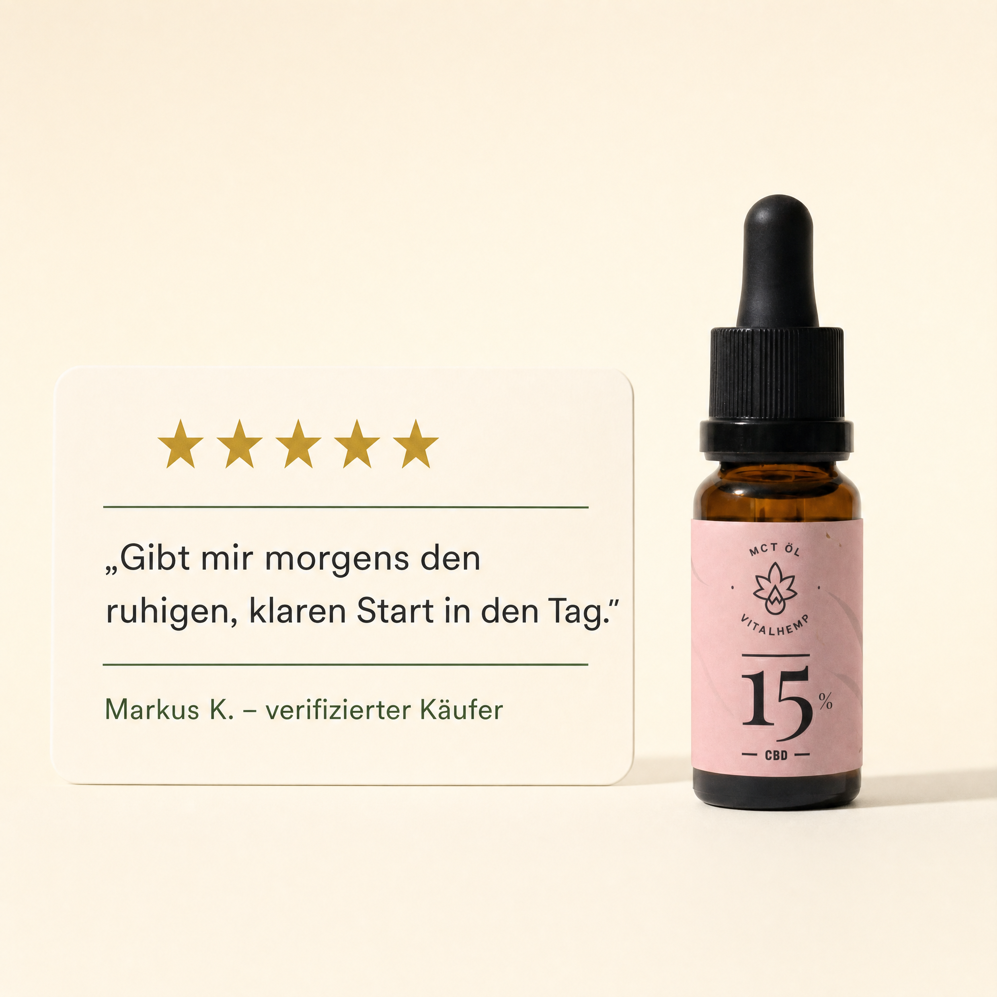 VITALHemp Active 15% MCT – Kundenstimme Markus K