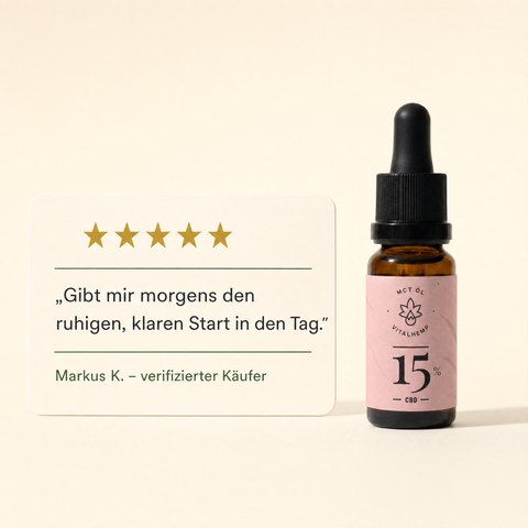 VITALHemp Active 15% MCT – Kundenstimme Markus K