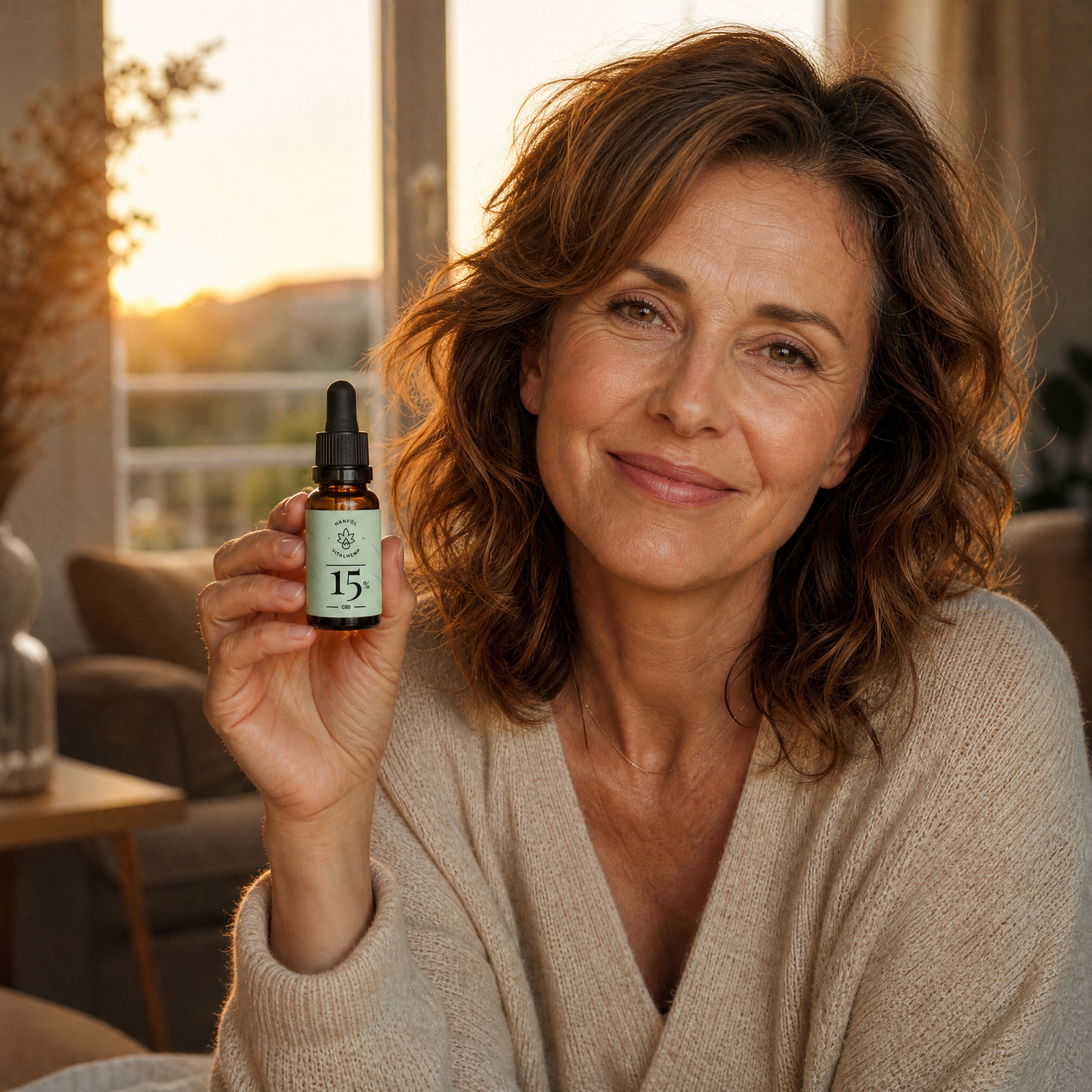 VITALHemp Pure 15% Hanföl – Lifestyle Abendritual