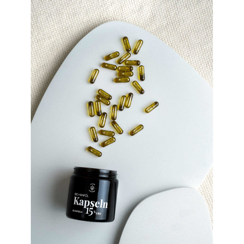 CBD Kapseln 15% mit Bio-Hanföl - vitalhemp.de