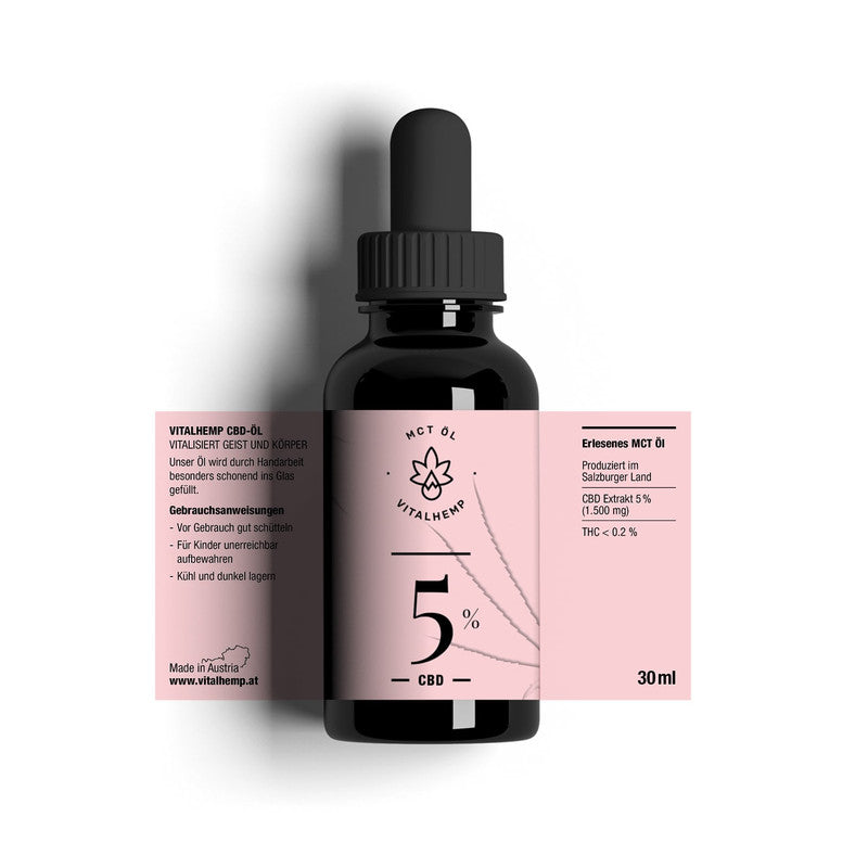 CBD-Öl 5% in MCT-Öl - vitalhemp.de