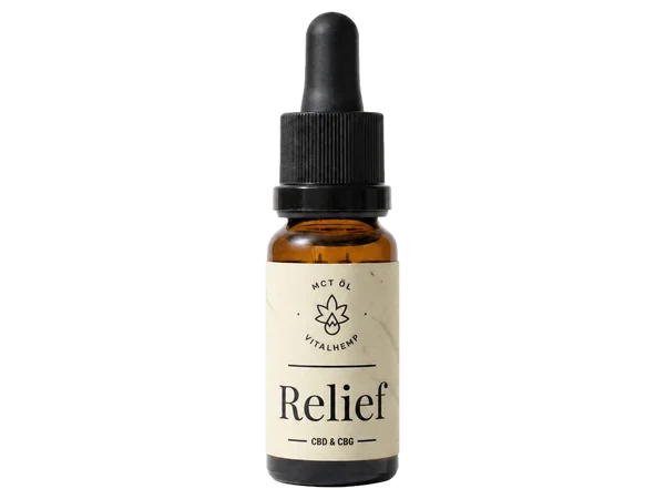 Eine Flasche VITALHemp Relief-Öl