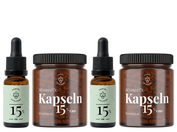 Zwei Sets VITALHemp Zuhause-&-unterwegs-Set