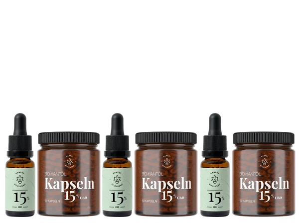 Drei Sets VITALHemp Zuhause-&-unterwegs-Set