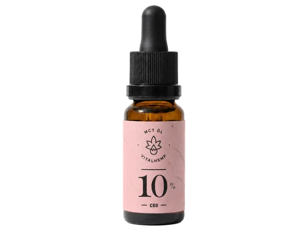 Eine Flasche VITALHemp CBD-Öl 10 %