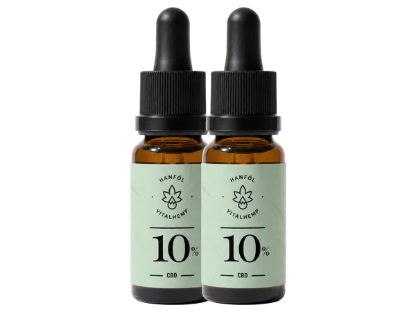 Zwei Flaschen VITALHemp CBD-Öl 10 %
