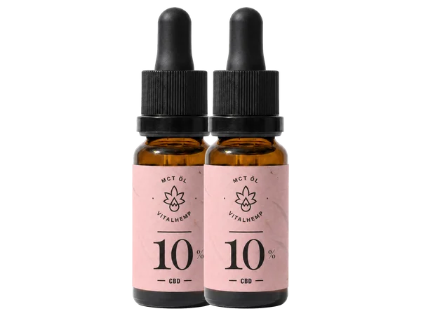 Zwei Flaschen VITALHemp CBD-Öl 10 %