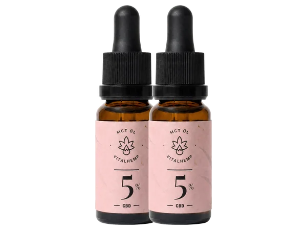 Zwei Flaschen VITALHemp CBD-Öl 5 %