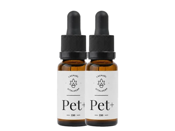 Zwei Flaschen VITALHemp Pet+